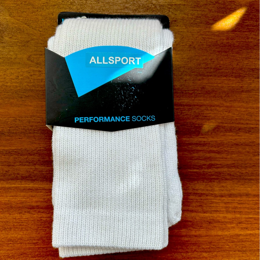 White Performance Socks-NWT PEAR SOX